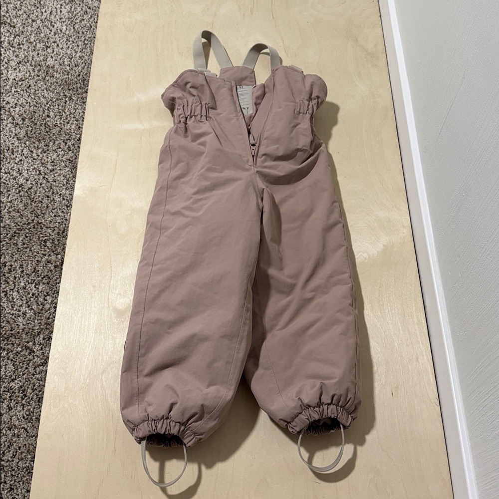 Wheat girls snow bibs rose pink - size 4/5